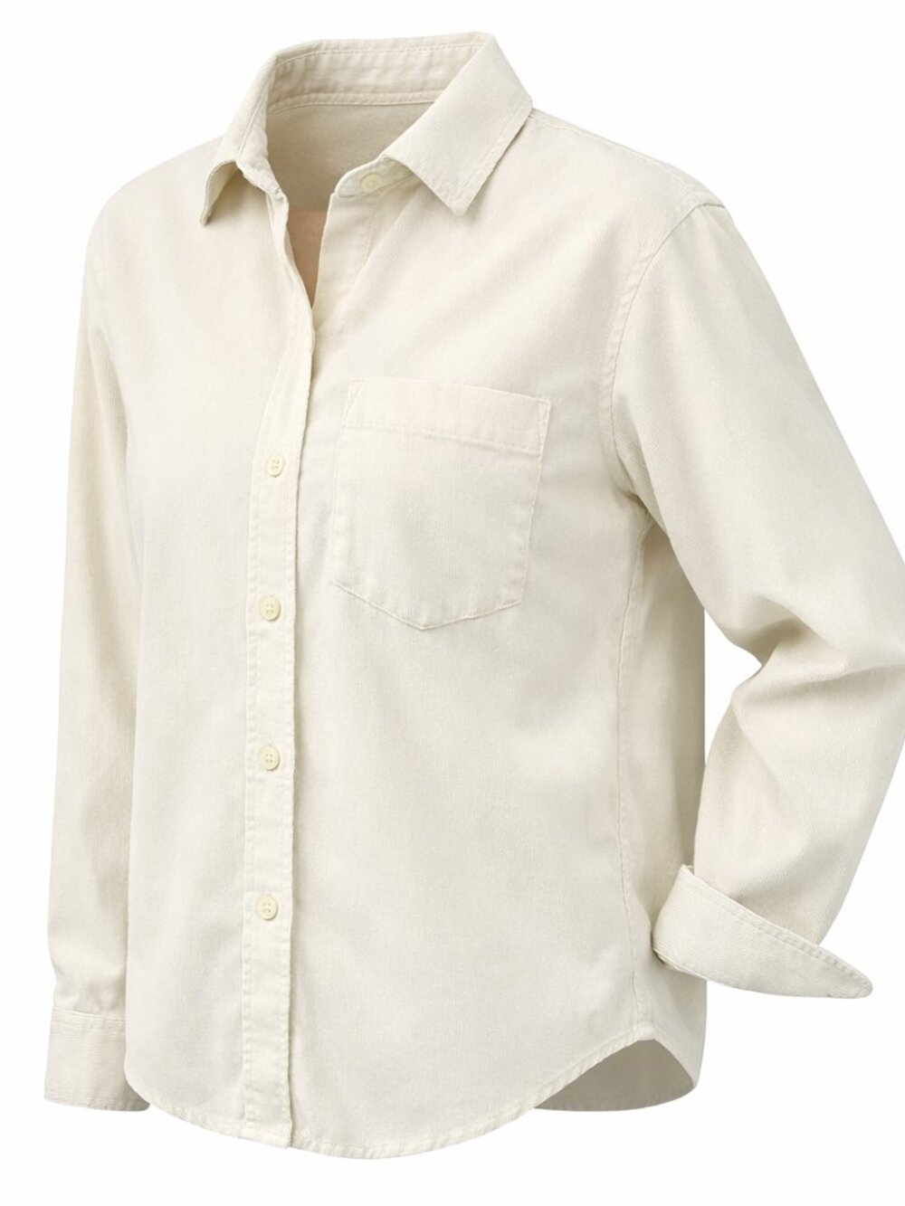 Alpine Design 100% Cotton Womens Beige Cord Shirt Button Up  Assorted Sizes NWT